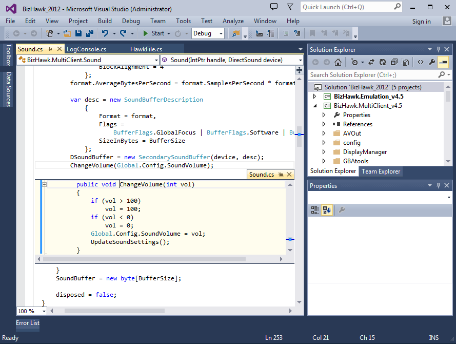 visual studio themes