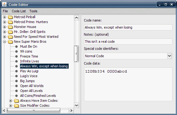 cheat code editor for r4ds cheats